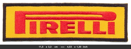 Pirelli aufnäher patch auto - aufnäher,