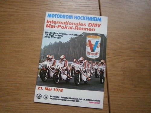 Rennprogramm hockenheim 1978 - rennprogramm,