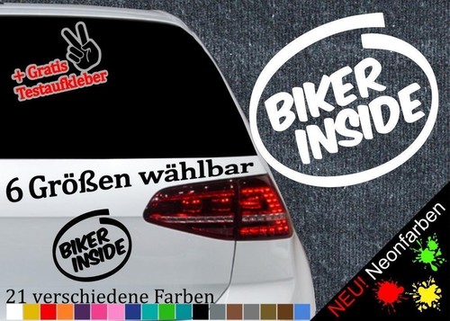 Biker inside aufkleber 6 - biker,