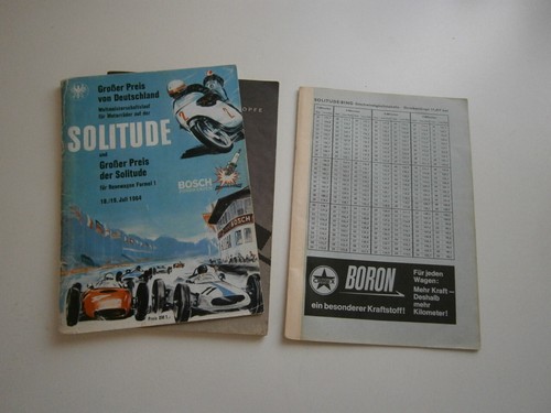 Rennprogramm solitude 1964 - rennprogramm,